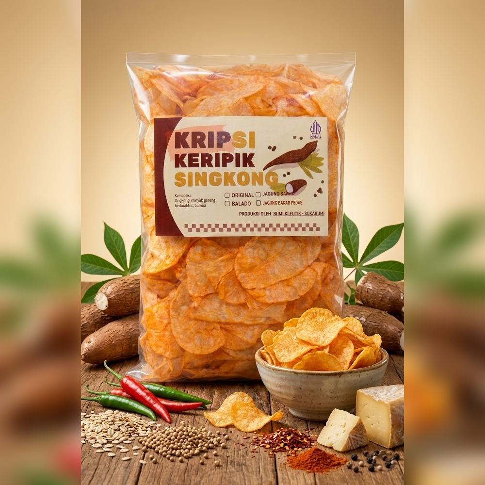 Keripik Singkong Sukabumi Renyah Gurih | Snack Crispy Keju