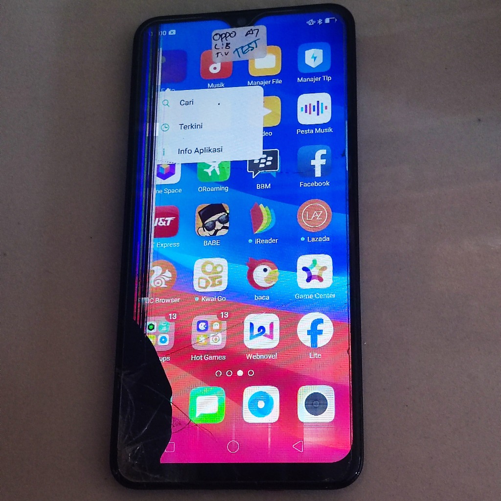 LCD Oppo A7 2018 Minus (Lihat Foto dan Deskripsi) Original Copotan | Abhira Store