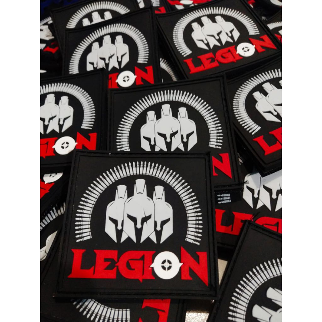 Pacth emblem karet (Design custom) press hot melt