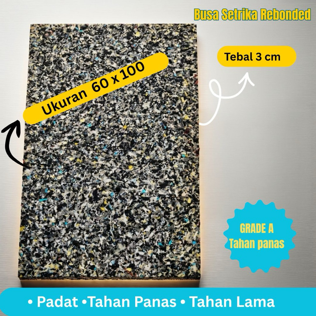 Alas Setrika Busa Alas Gosok Anti Slip Busa Setrika Uap Tahan Panas