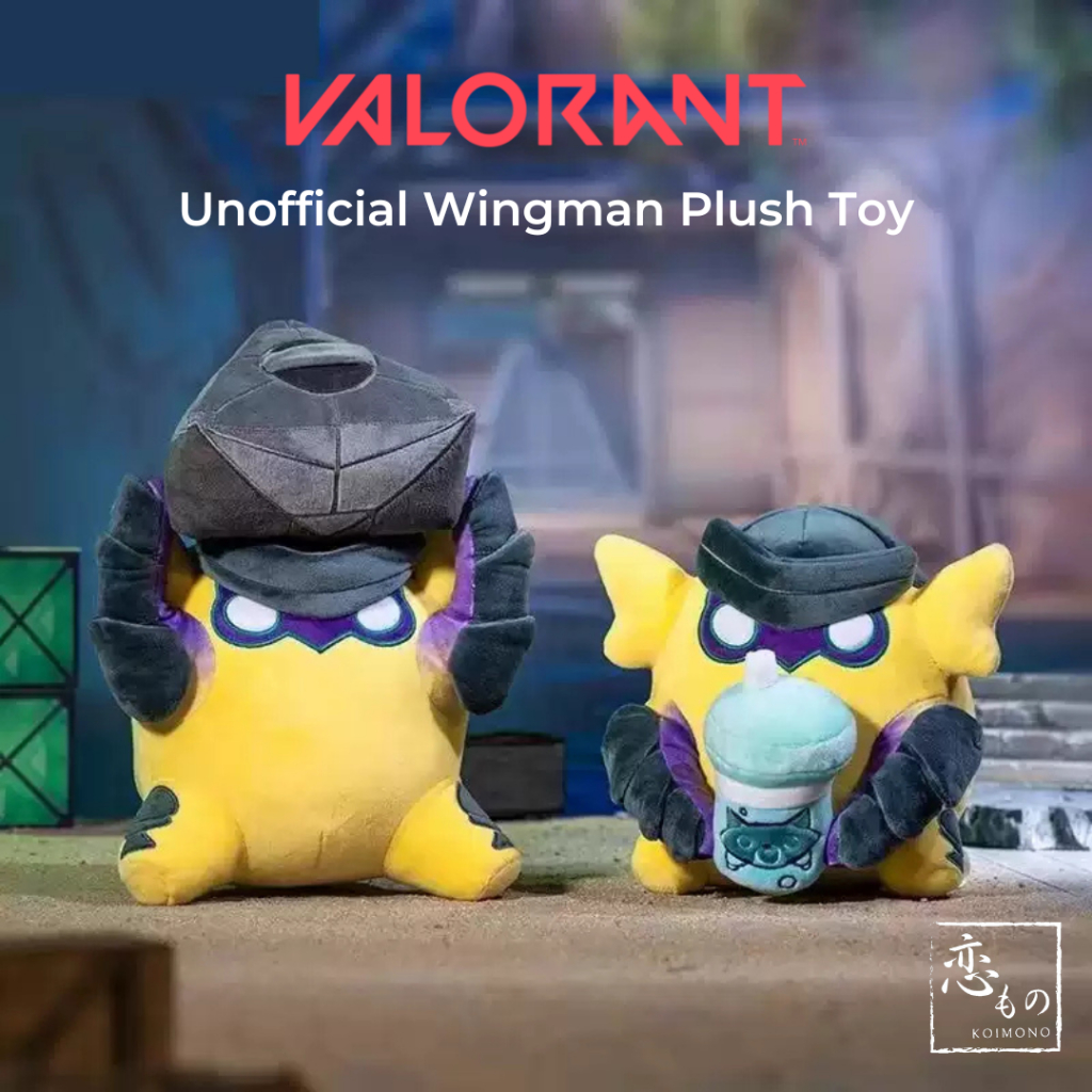 [Ready Stock] Plush Valorant Wingman Gekko Holding Spike & Boba / Boneka Wingman Gekko Valorant