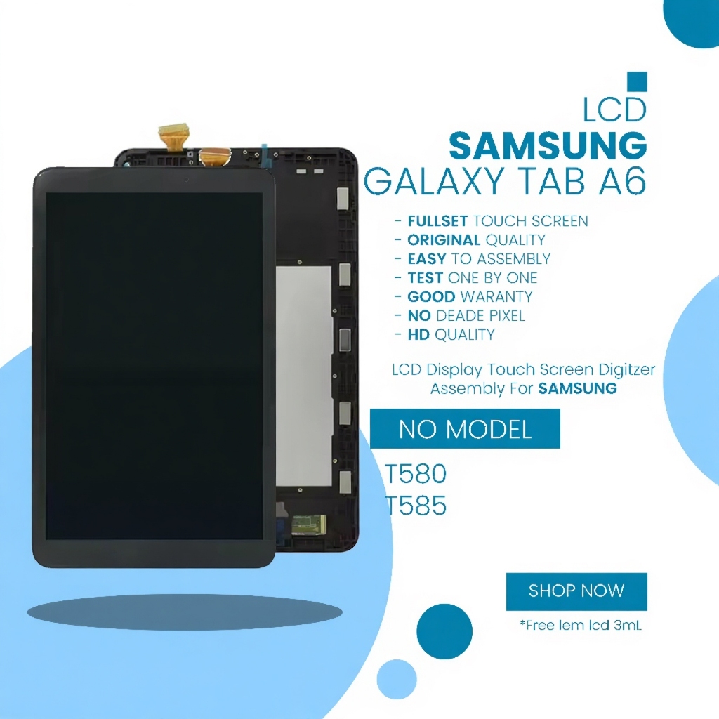 LCD Samsung Galaxy Tab A6 Fullset Touchscreen - High Version Original Parts