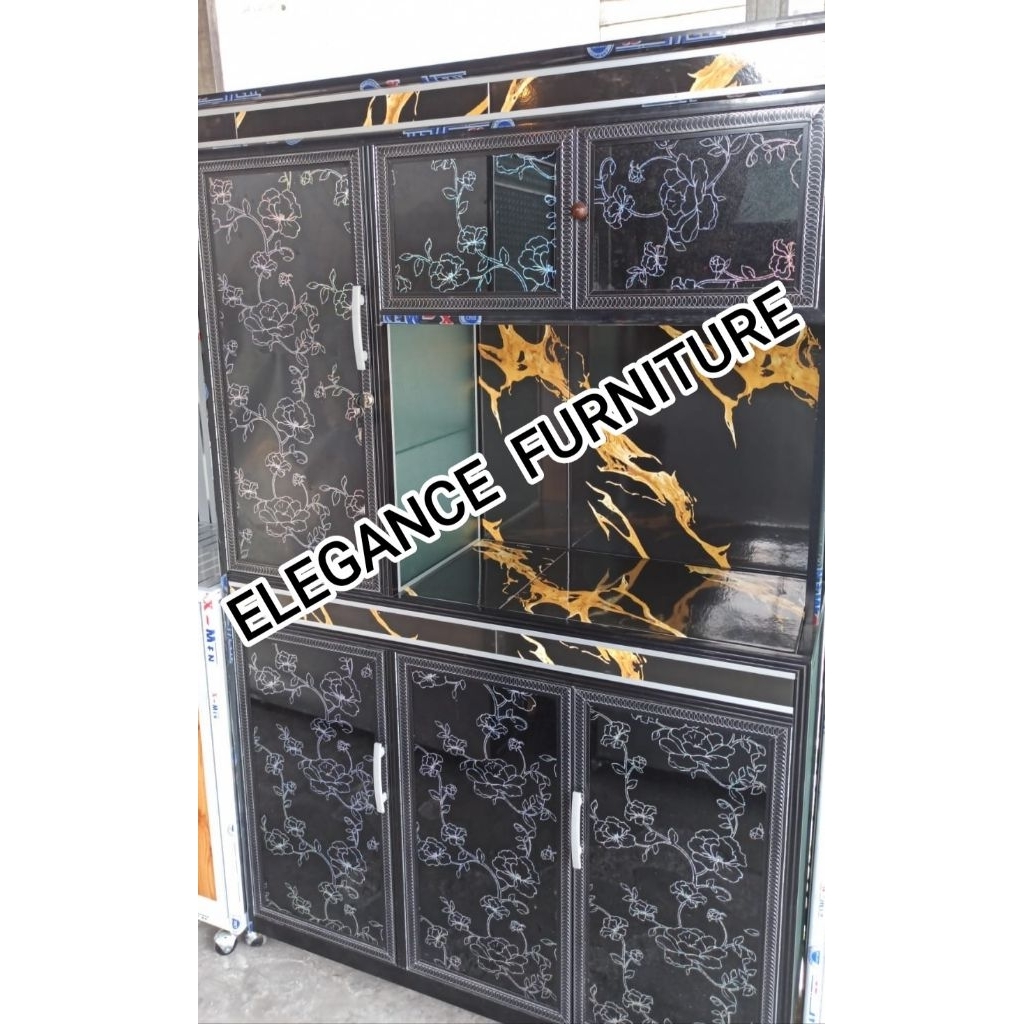 READY!! Rak Piring Aluminium / Lemari Dapur / Lemari Piring PEKANBARU saja