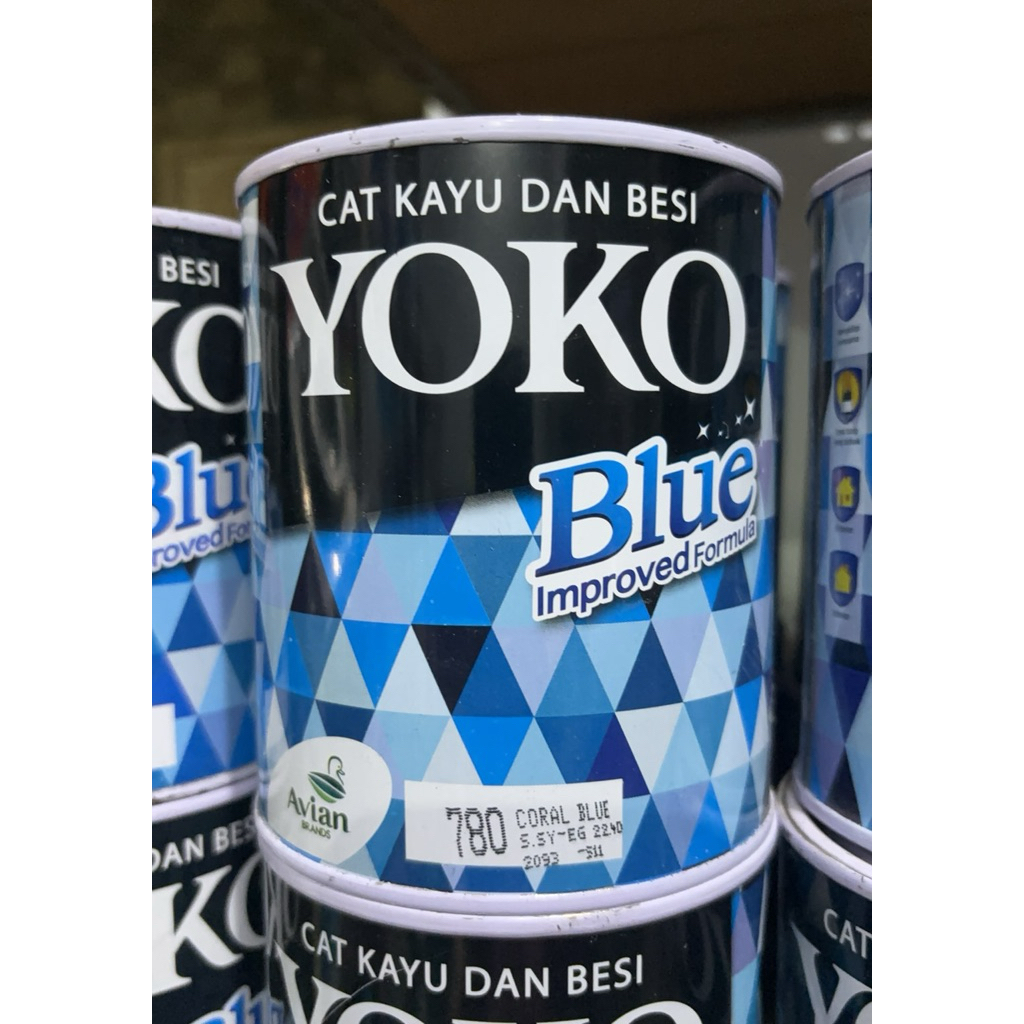 CAT KAYU DAN BESI YOKO BLUE 0.7 LITER AVIAN PAINT