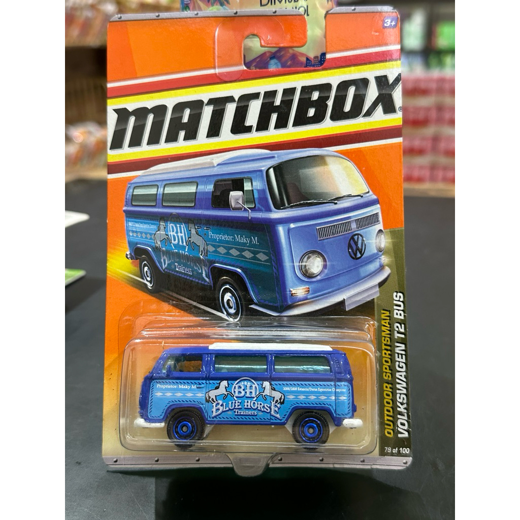 Matchbox Volkswagen T2 Bus Blue Horse