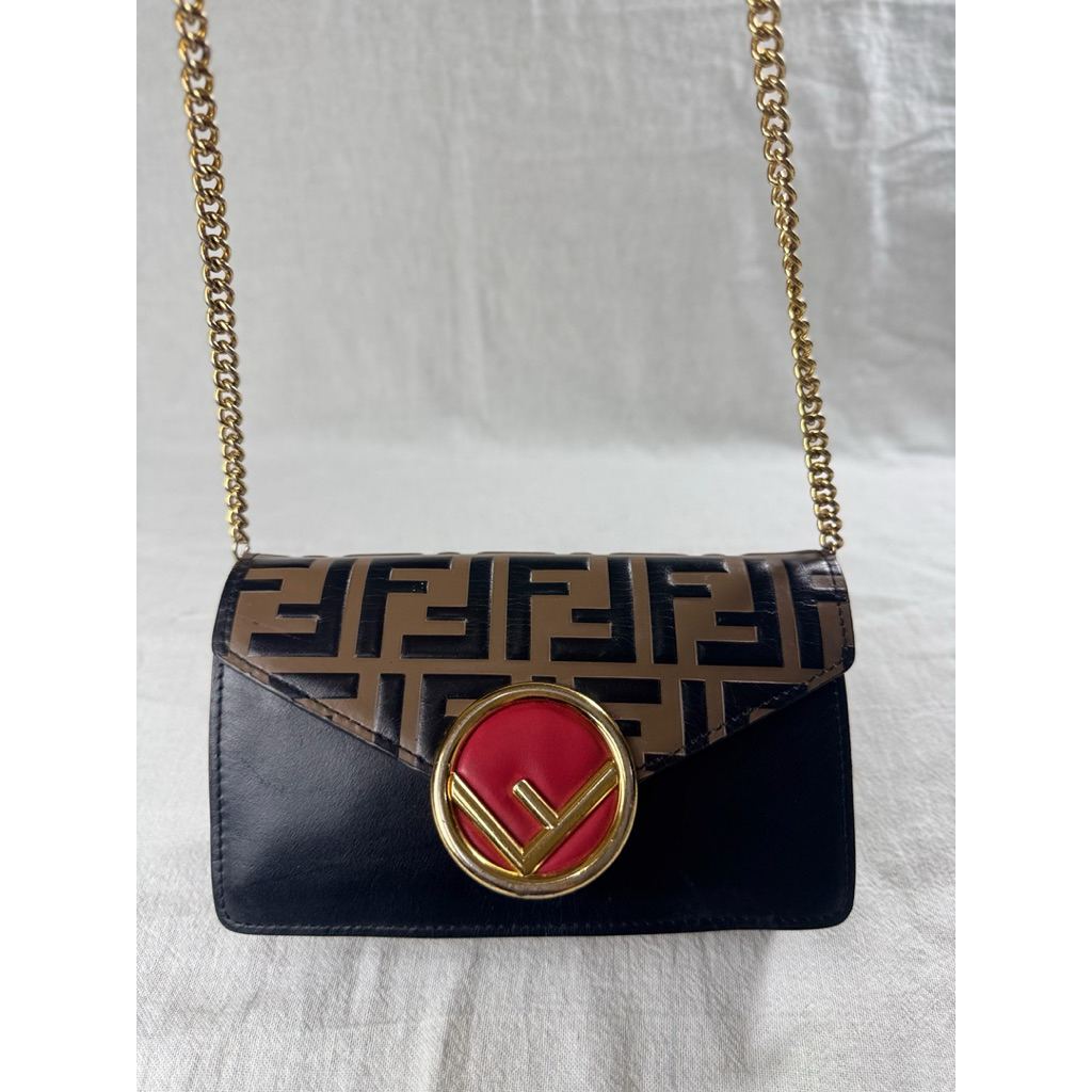 TAS FENDII*  ZUCCA LIBERTY PRELOVED BAG BRANDED