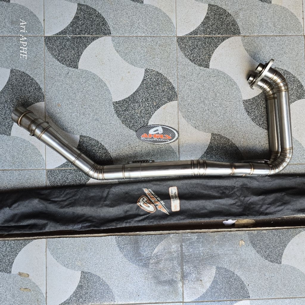 PROMO header pipa leher knalpot AHRS stainless NINJA 250 R KARBU