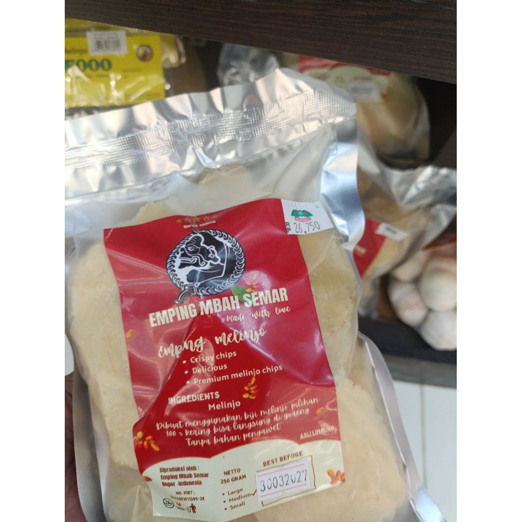 emping melinjo mentah 200 gram, emping super emping murah emping ekspor emping premium emping kering