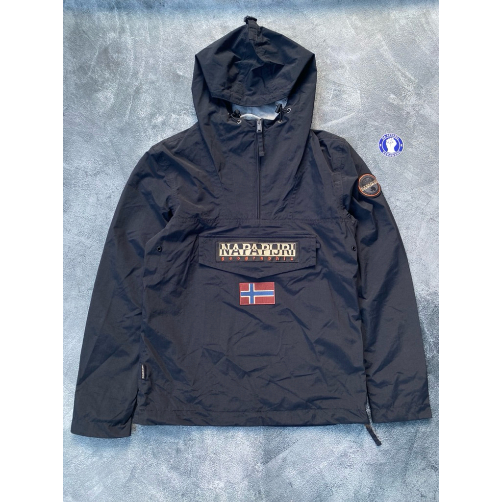 Ready stok Napapijri Rainforest Summer 3 Anorak Jacket (Black) Oiriginal