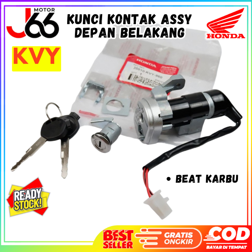 Kunci Kontak Assy Honda Beat Karbu - KVY Asli