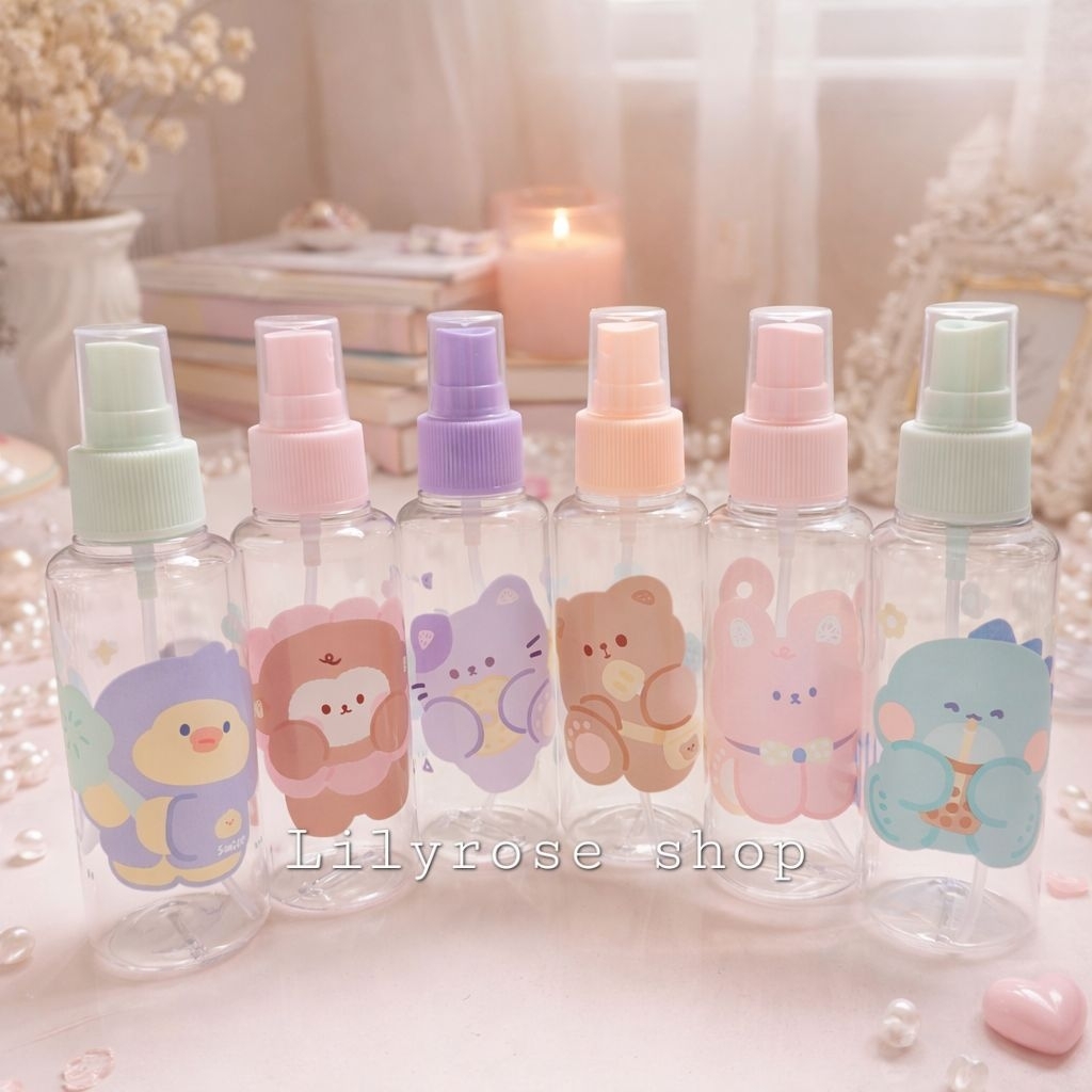 Botol spray 100ml motif animal lucu