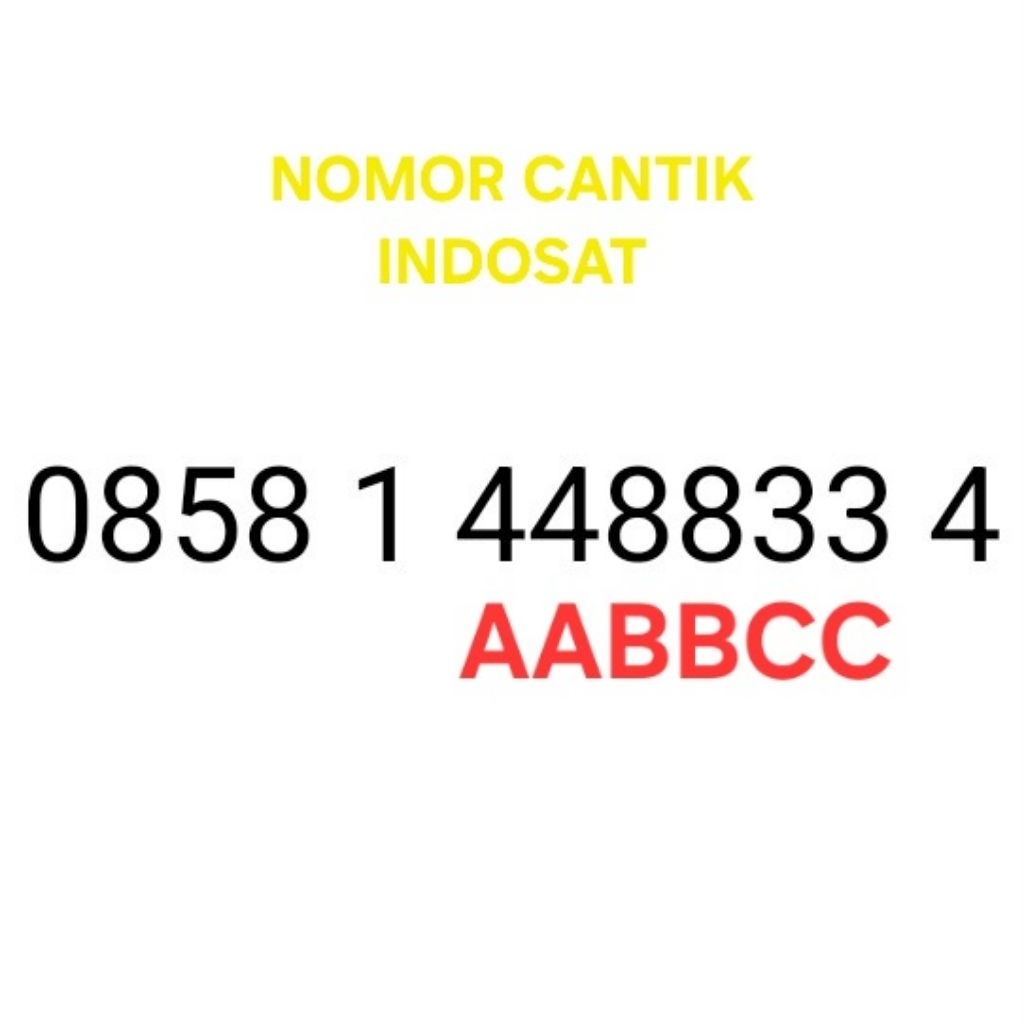 Nomor Cantik Indosat Kartu perdana M3 IM3 12 Digit BUKAN 10 nomor 11 angka Harga murah termurah