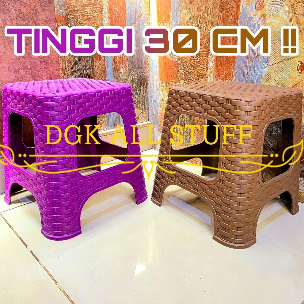 Kursi Bangku Bakso Baso Mini Kecil Pendek Sedang Tanggung Dingklik Dingkling Dengklek Jengkok Jongko