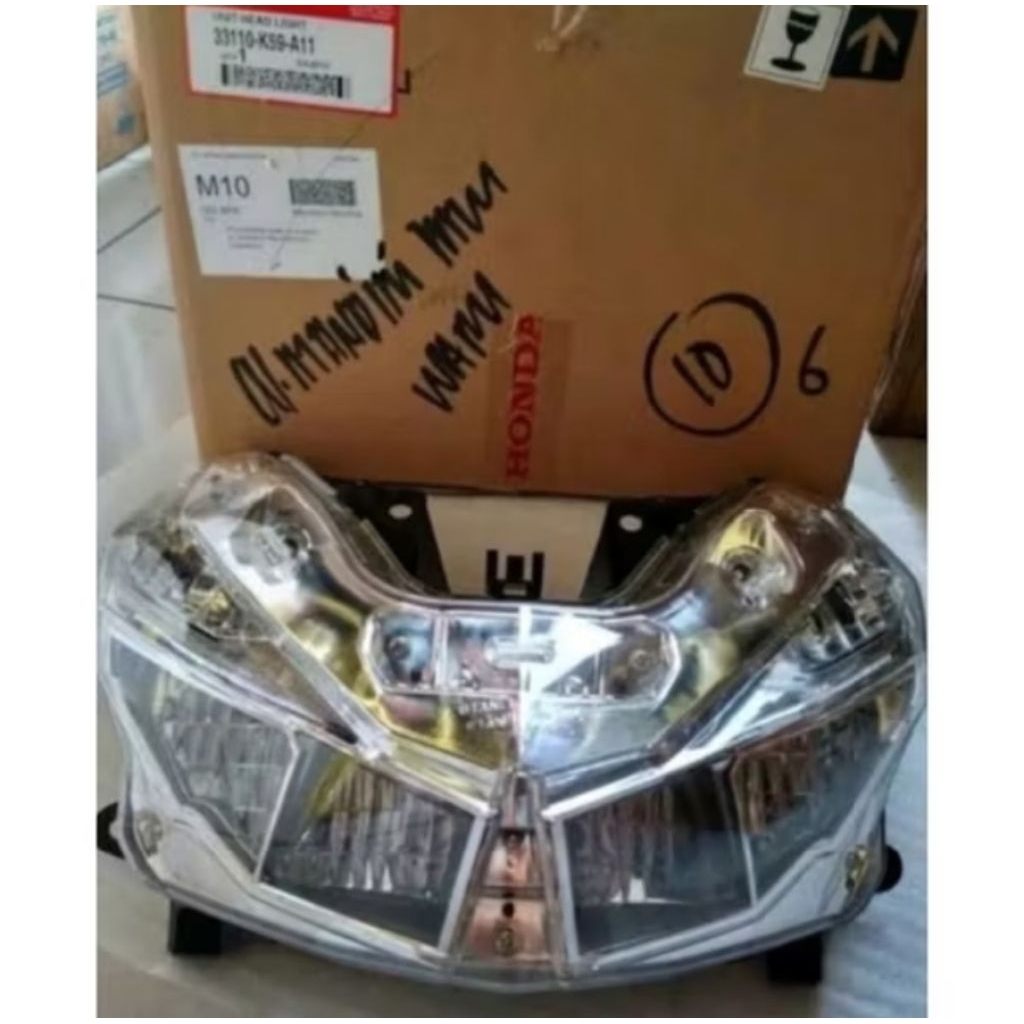 33110-K59-A11 3310A-K59-A10 HGP 100% AHM KACA REFLEKTOR LED LAMPU DEPAN REFLEKTOR VARIO 125 150 LED 