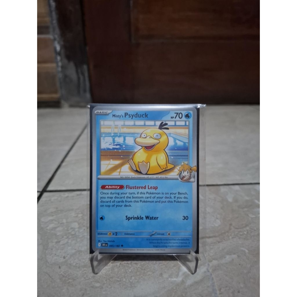 Pokemon card Misty's Psyduck 045/182 English