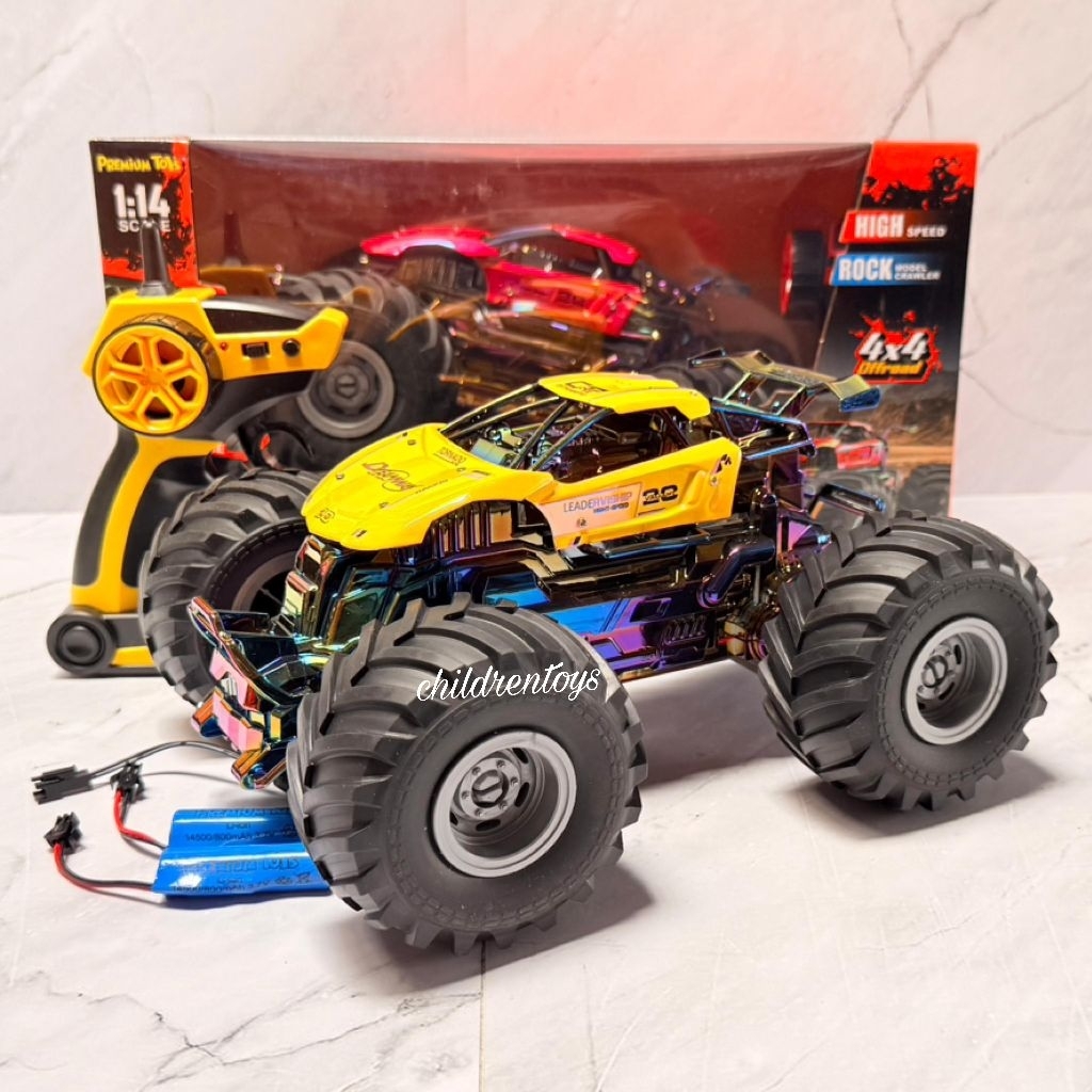 Mainan Mobil Remote Jeep Power Drive 4x4 OFFROAD / Mainan Mobil Remote Control Rock Climbing Alloy (