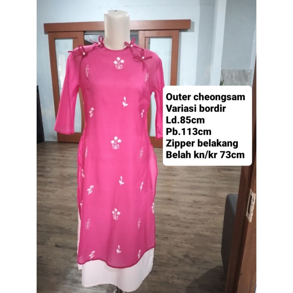 Outer cheongsam bordir (Preloved)