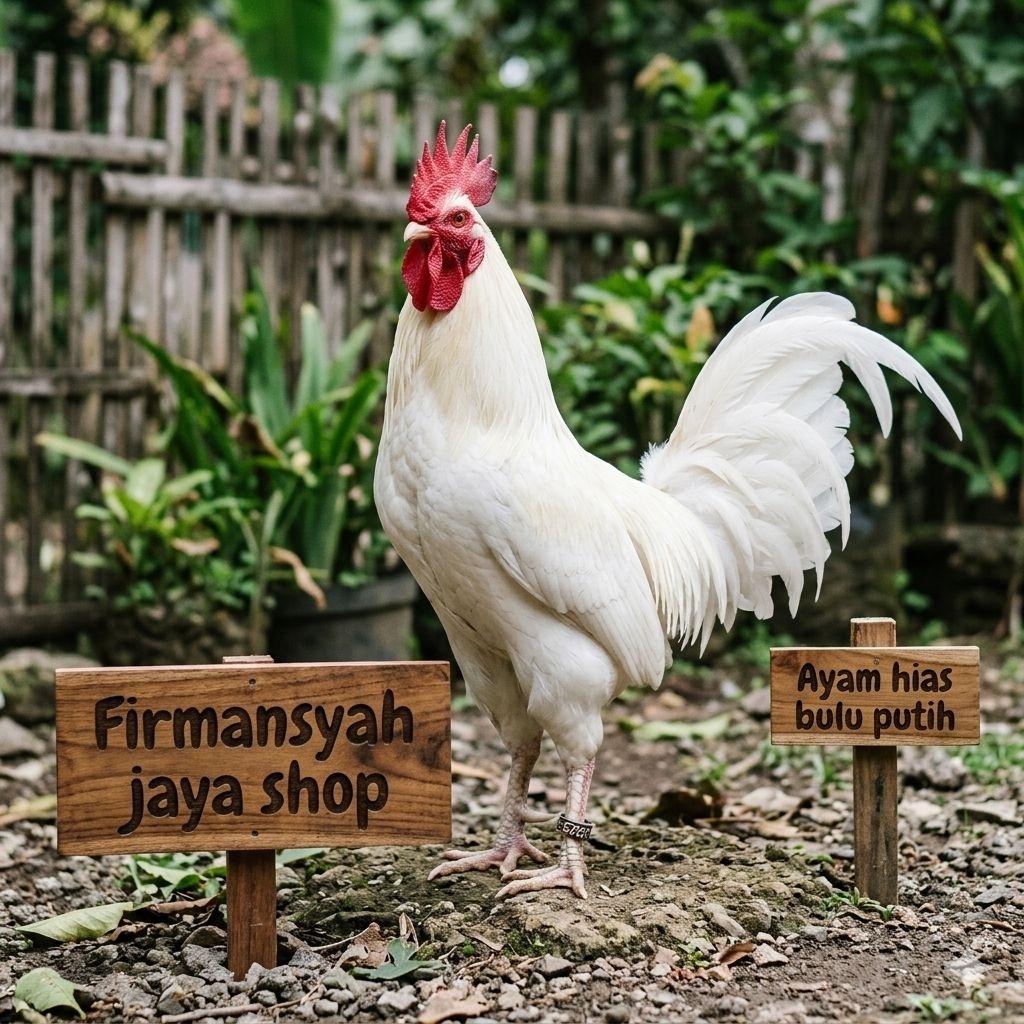 TELUR AYAM HIAS  BULU PUTIH UNTUK DI TETASKAN Firmansyah jaya shop