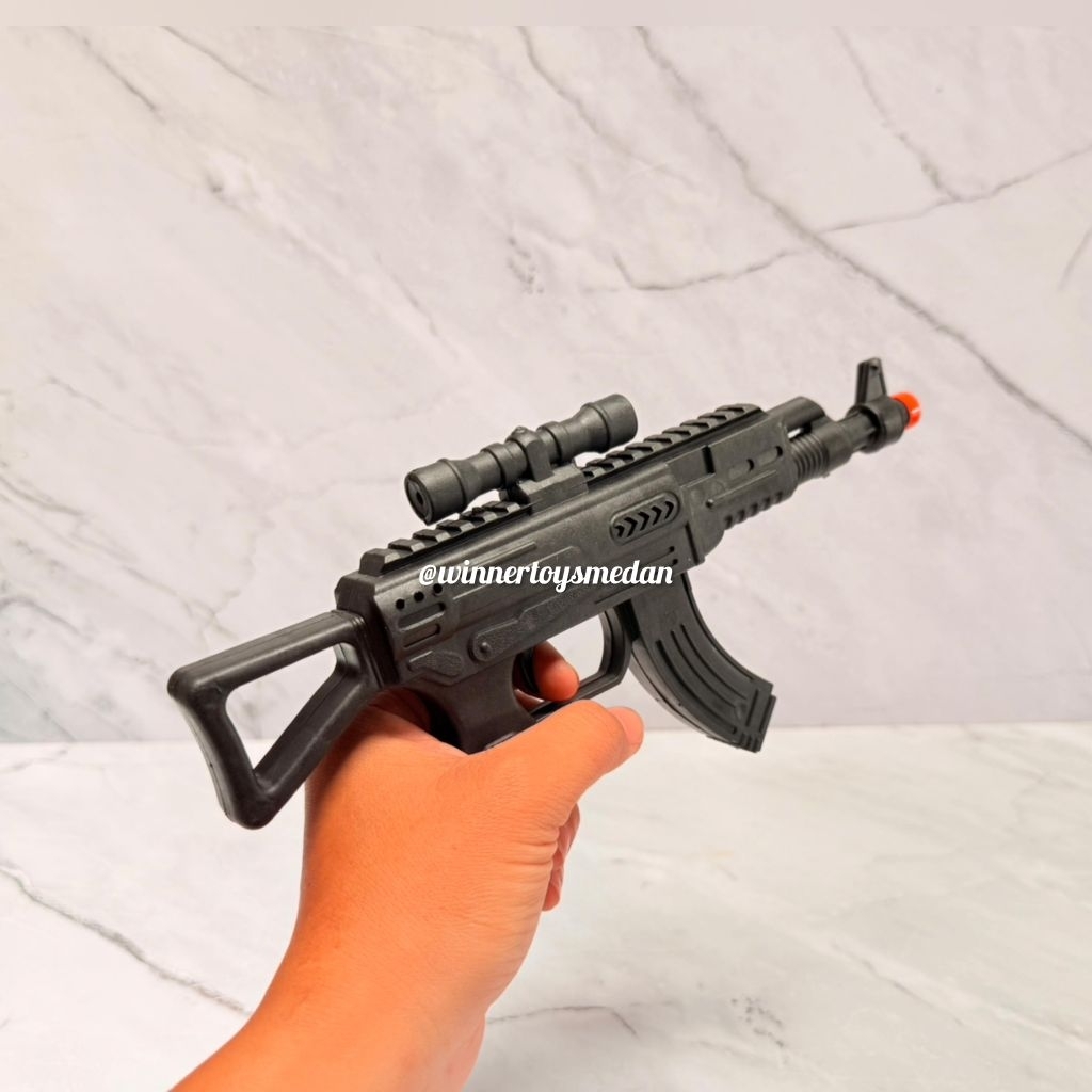 Mainan Pistol Anak Bunyi Kretek tanpa Baterai / Tembak Bunyi Tanpa Baterai (IA)