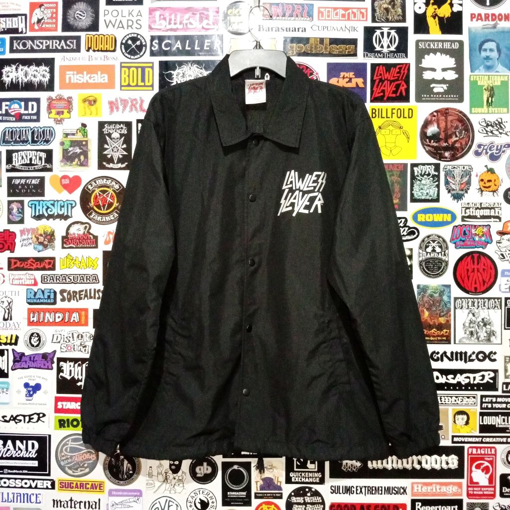 Windbreaker Coach Jacket LAWLESS x SLAYER (Official)