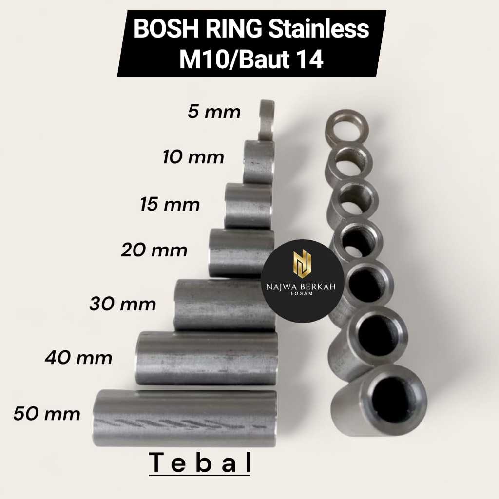 Bosh Ring Stainless M10 Baut 14 Universal
