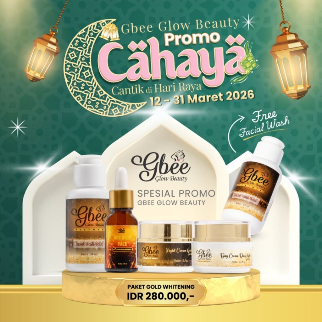Gbee Glow Beauty Paket Gold Whitening Paket Skincare Gbee