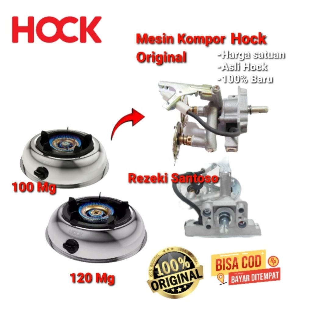 Mesin Kompor Hock 1 Tungku - Pemantik Kompor Gas Hock - Starter Kompor Hock - Gas valve kompor Hock 