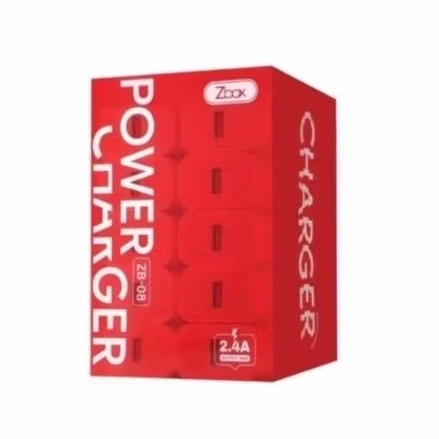 Charger ZBOX ZB-08 2.4A Fast Charging 1 Port USB – Kepala Charger Universal Android iPhone 1box isi 