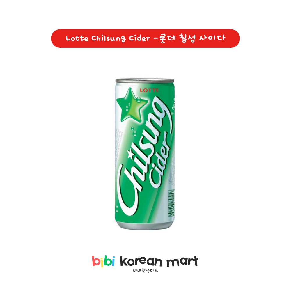 [bibi korean mart] Lotte Chilsung Cider Minuman Soda Berkarbonasi Korea