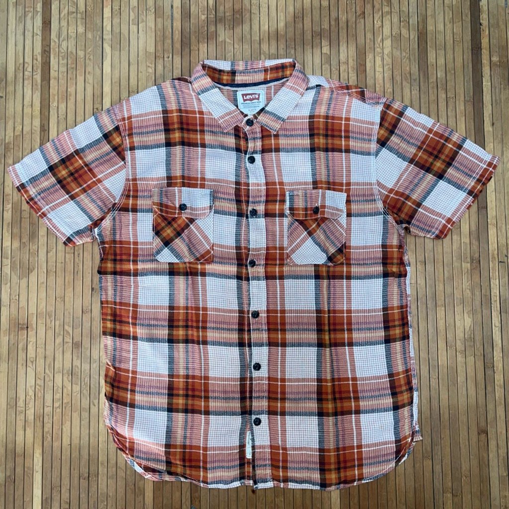 LEVIS 501 CHAMBRAY LINE SELVEDGE DOUBLE POCKET SHORT SLEEVE SHIRT