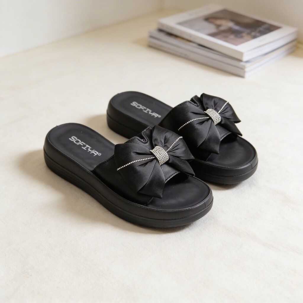 Sofiya 2222 Sendal Wedges Fashion Wanita Sandal Pesta Cewek Import