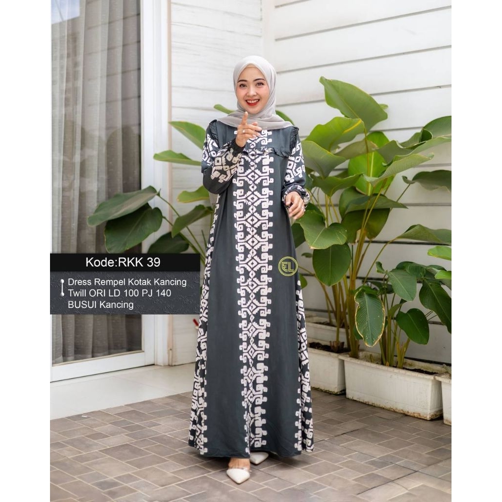 Gamis Twill Batik Elzhaf ORI Pekalongan