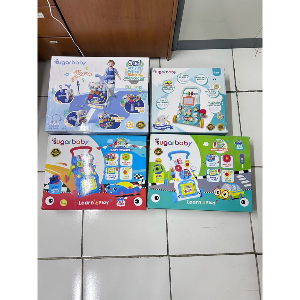 sugar baby/mainan anak/ex hadiah/bpa free/bayi 6 bulan/kursi makan/baby walker/hadiah