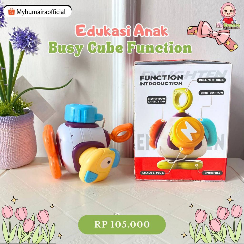 [TENGGARONG] MAINAN EDUKASI - BUSY CUBE BOX FUNCTION