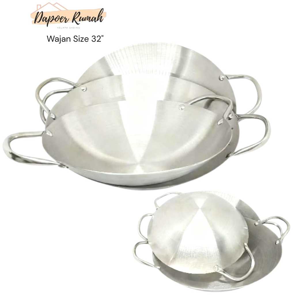 WAJAN 30" 32" HOME PRO/WAJAN PENGGORENGAN HAPPY BIRD/WAJAN STAINLESS SERBAGUNA