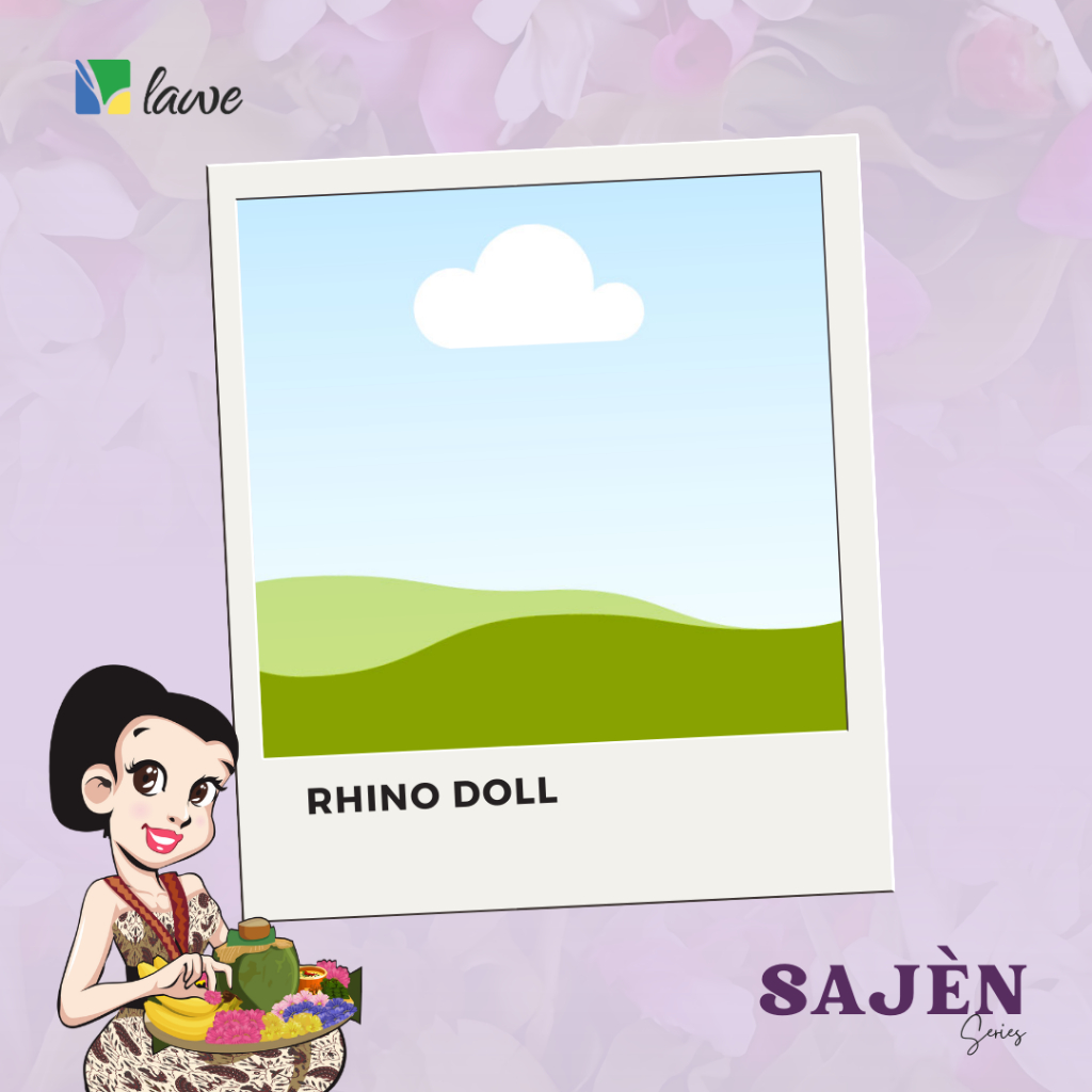 Boneka Hewan, Boneka Badak Bercula Soft Toys, Doll Rhino Lawe
