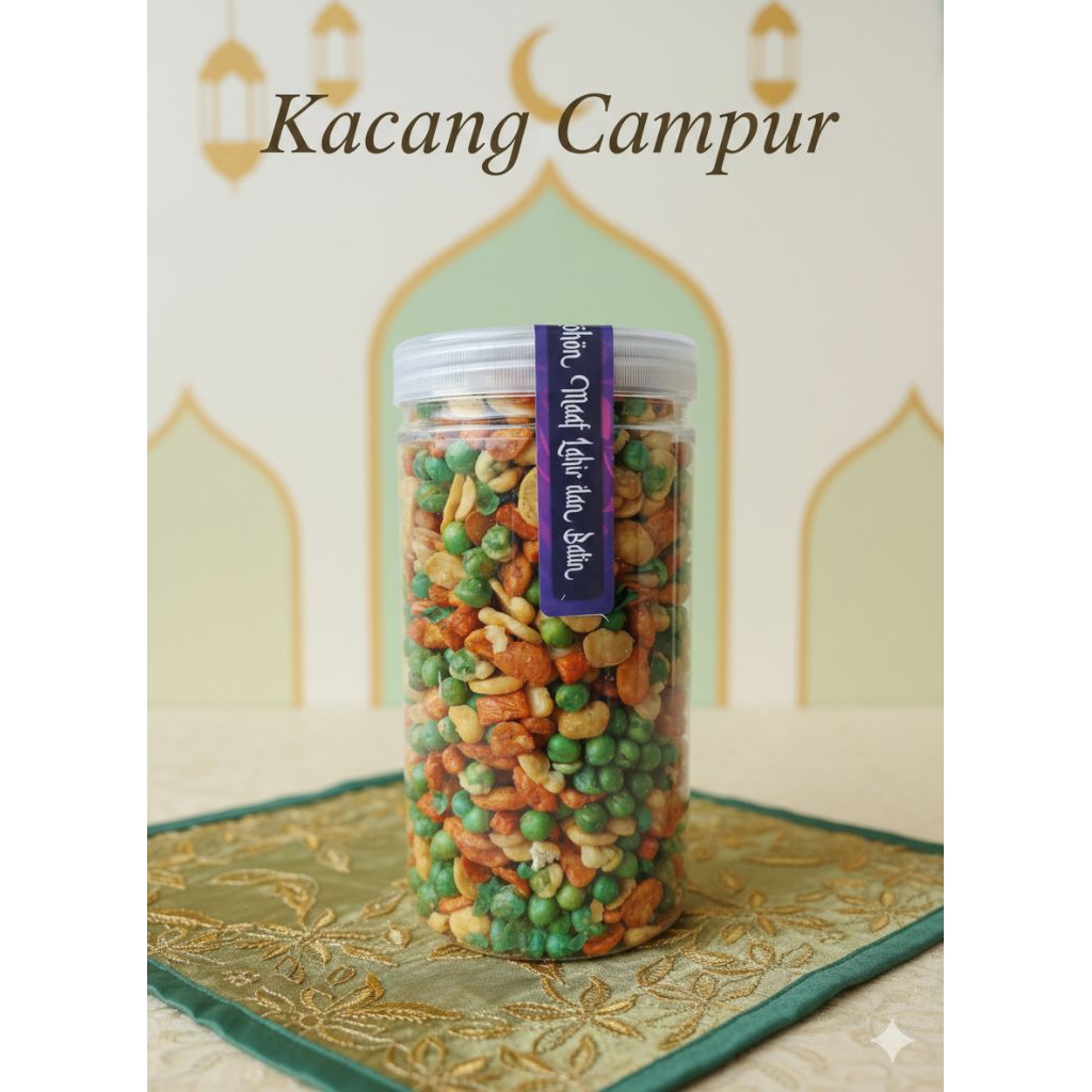 Kacang Koro Campur | Kacang Mix | Toples 1000ml