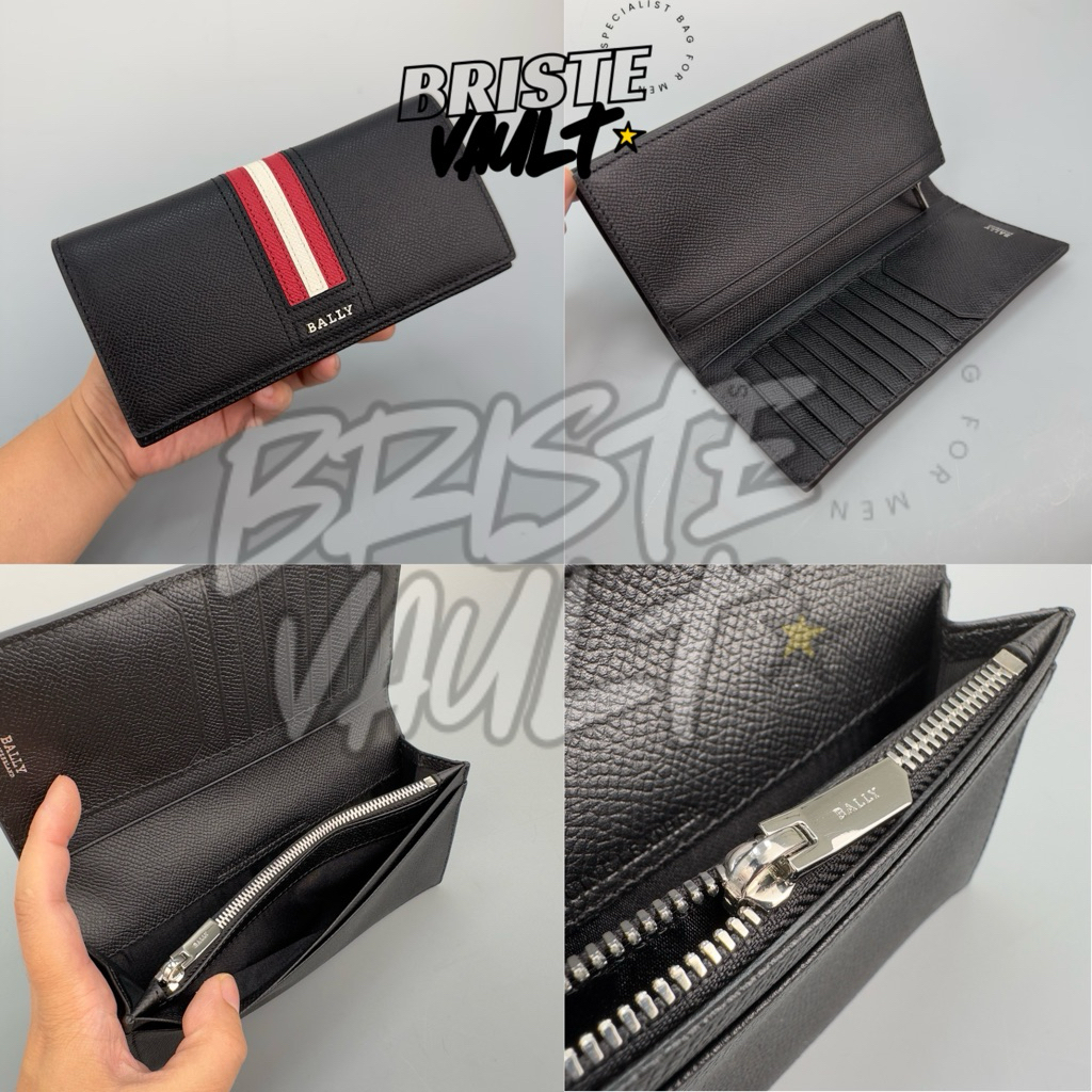 BRISTE VAULT DOMPET PANJANG BALLY LONG WALLET TALIRO LEATHER CONTINENTAL DOMPET AUTHENTIC