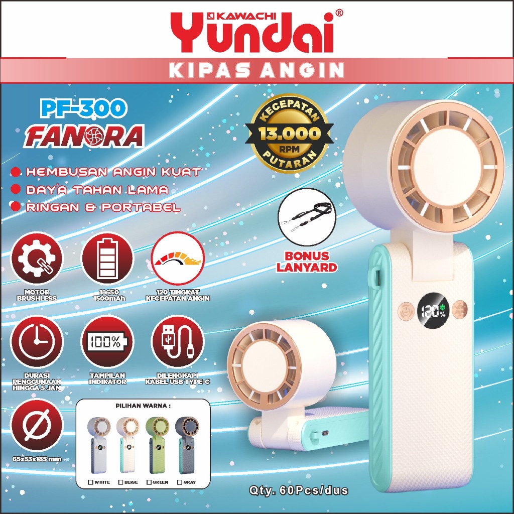KIPAS ANGIN YUNDAI PF-300 fanora YUNDAI