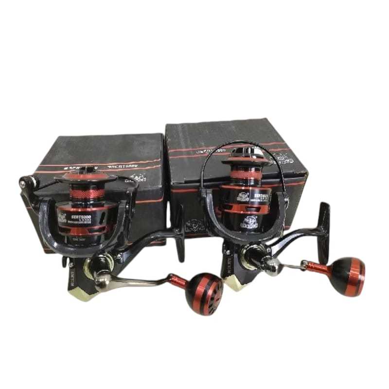 Reel Lizard sert 4000-5000 spinning gear ratio 5.0:1 gulungan pancing