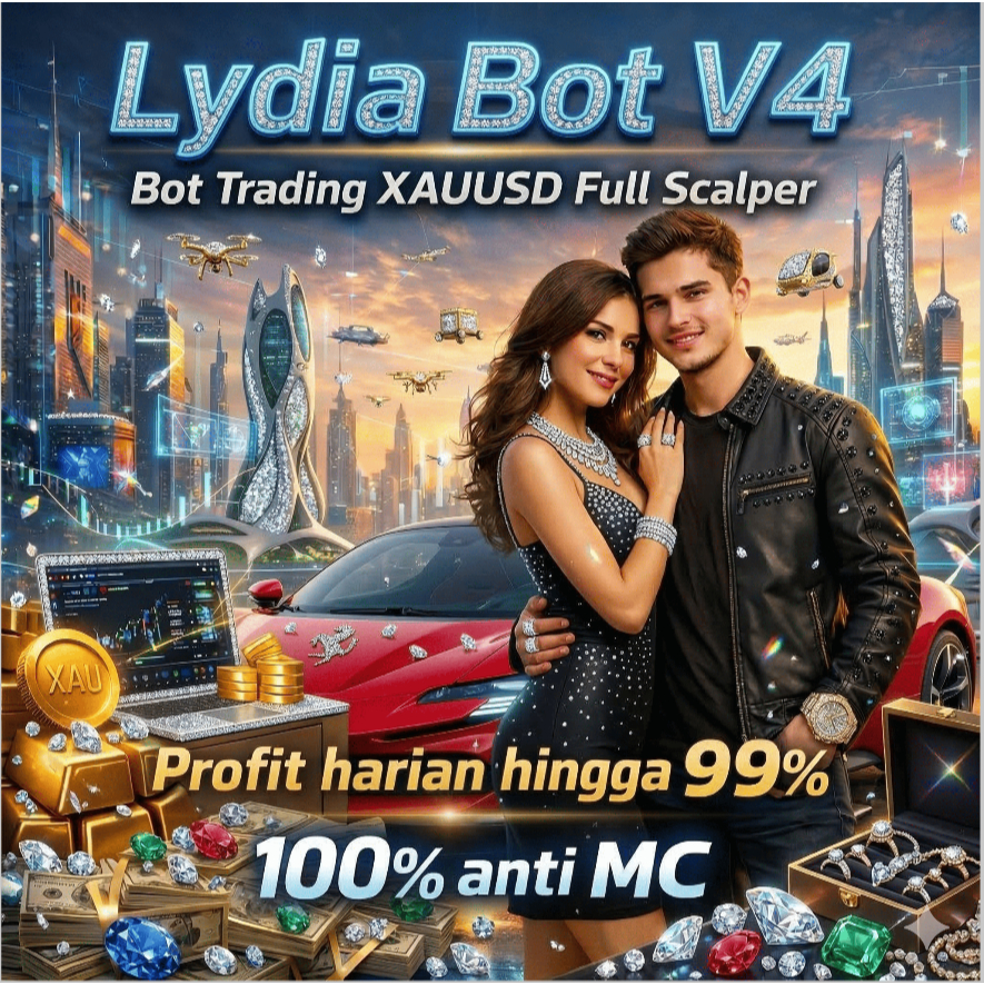 Lydia Bot V4 EA MT 5 Khusus XAUUSD dan Forex Bot Trading Full Scalper Profit Harian Konsisten