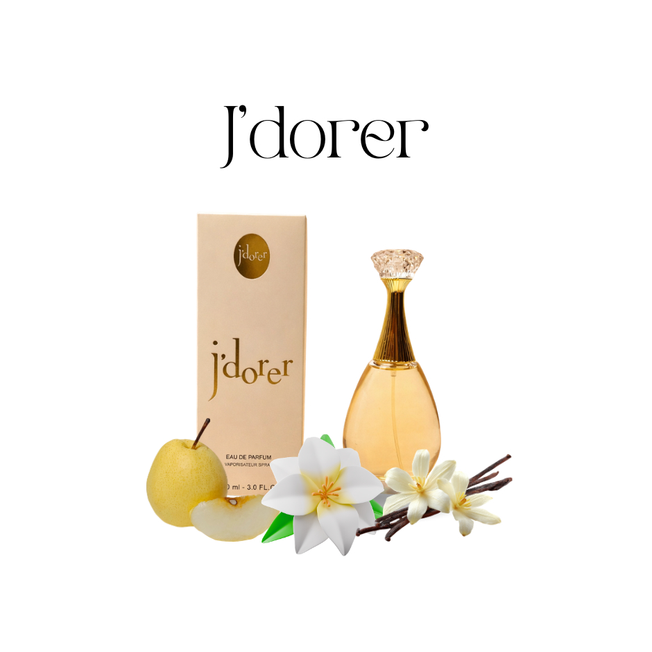Parfum wanita tahan lama Maiden Anna J'dorer 90ml Wangi Elegan Parfum Floral Fruity Feminin Segar & 