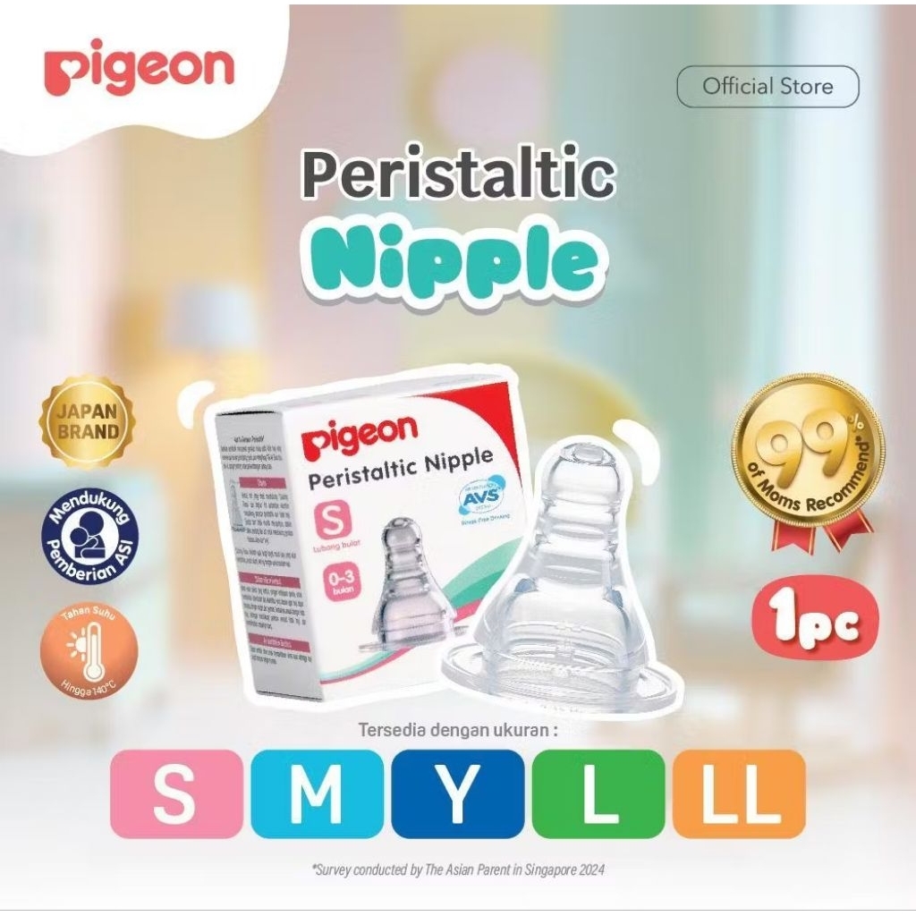 PIGEON DOT PERISTALTIK STD ISI 1PC