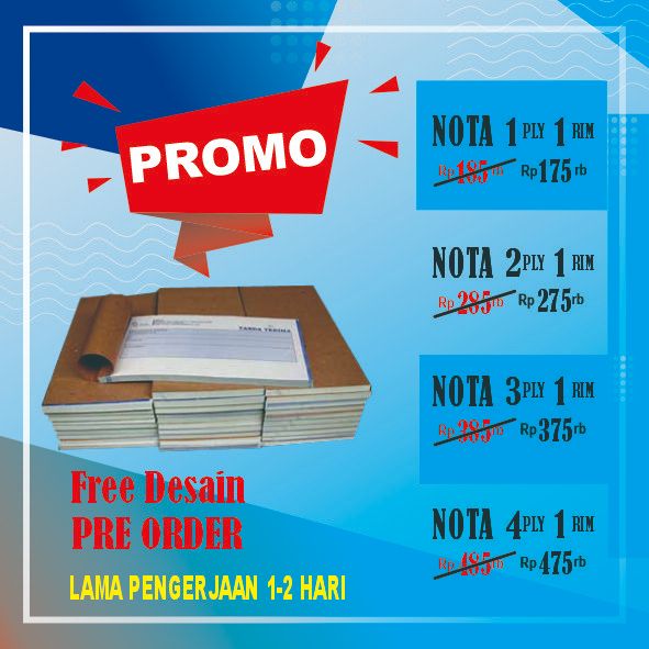 Cetak Nota HVS A4_NCR_ Custom _Cetak1 Warna_1 Rim
