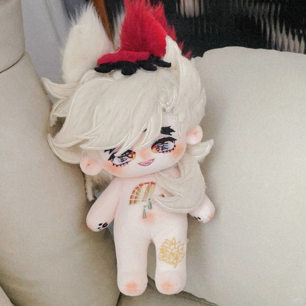 READY DOUMA “Boneka plush kapas 20 cm karakter Doma dari Demon Slayer – produk original resmi, merch