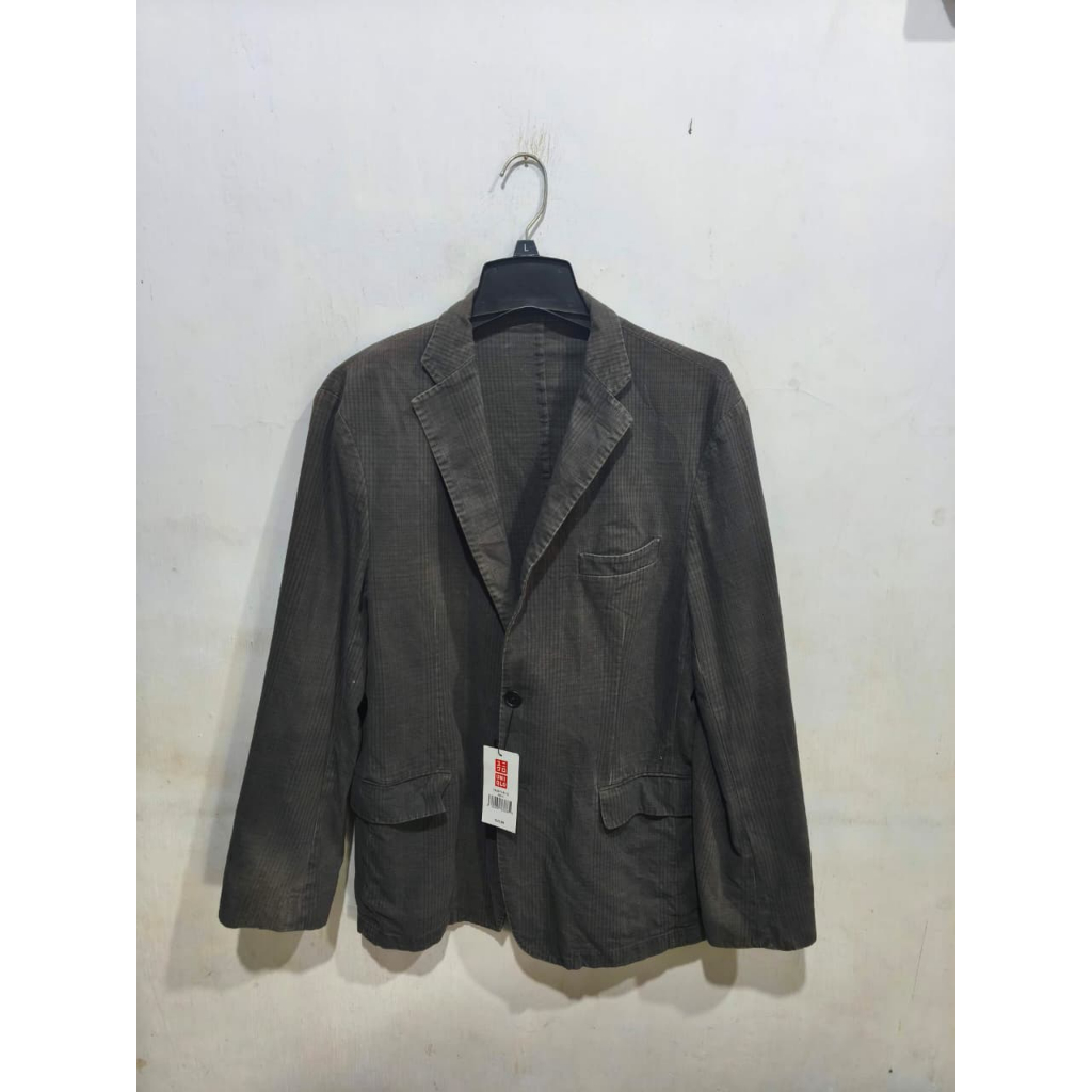 BLAZER UNIQLO SOF JEANS DARK GREY XL