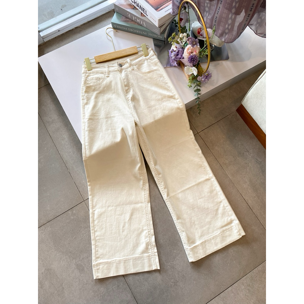 KULOT JEANS BROKEN WHITE
