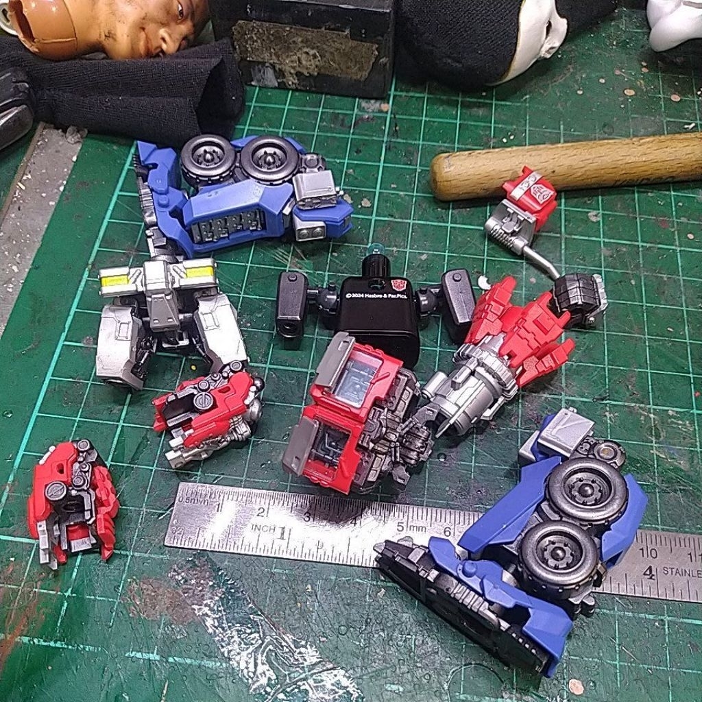 blokees optimus prime action figure kitbash