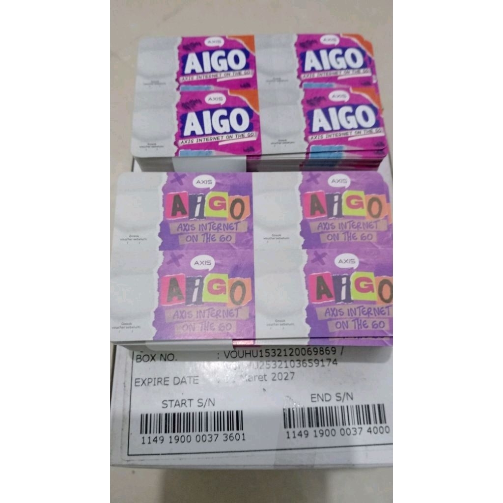 100 SN Voucher Kosong Axis XL 4in1 - Injek Nasional