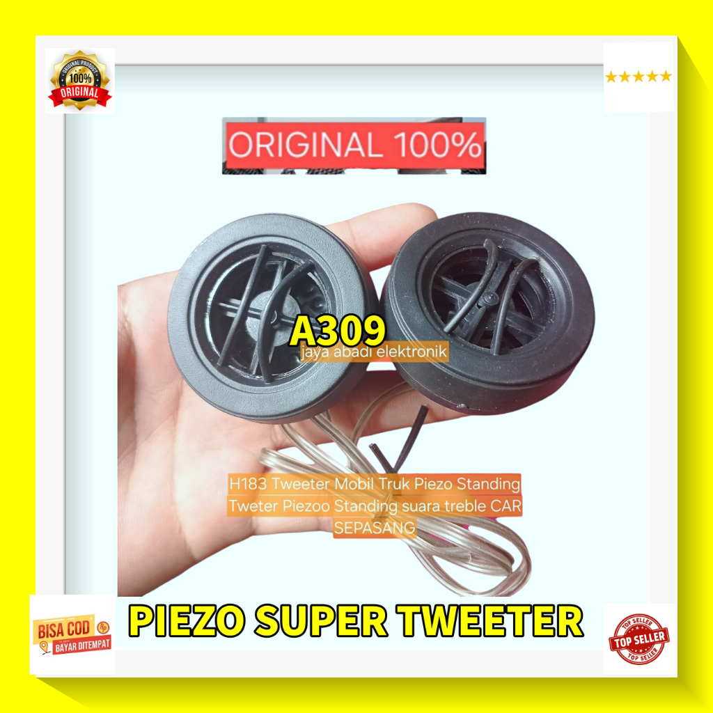 A309 SPEAKER SUARA SUPER VOKAL INDOOR OUTDOOR KOMPONEN KARAOKE VOCAL  H183 Tweeter Mobil Truk Piezo 